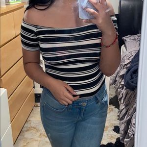 Charlotte Russe off the shoulder bodysuit